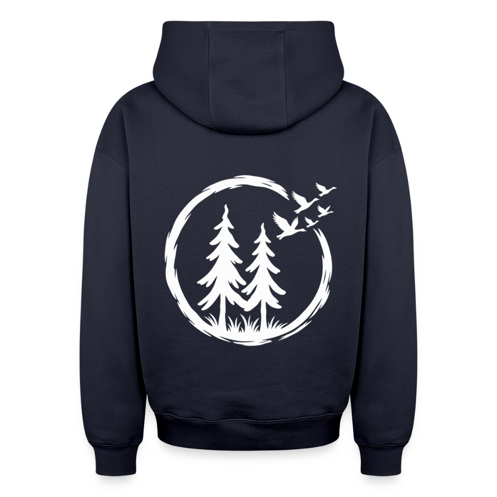 Wildgänse Oversized Heavyweight Hoodie - Navy