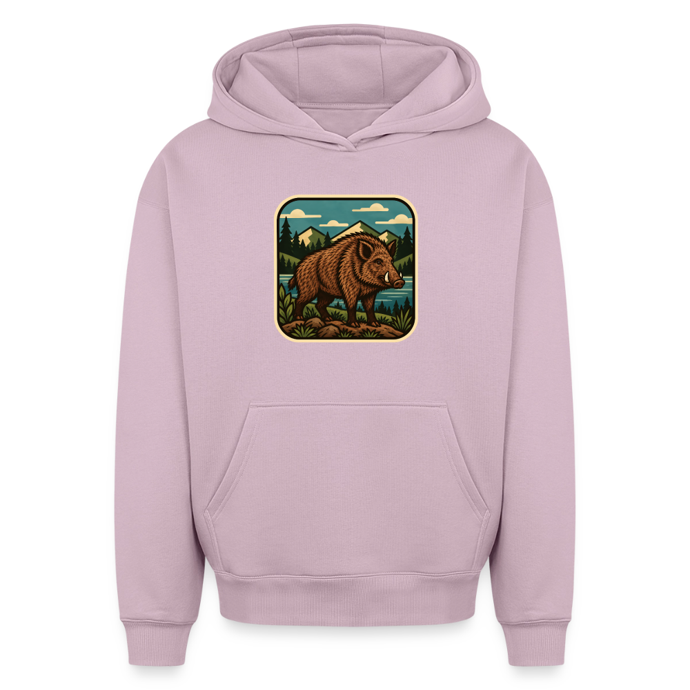 WIldschwein Oversized Heavyweight Hoodie - Altrosa