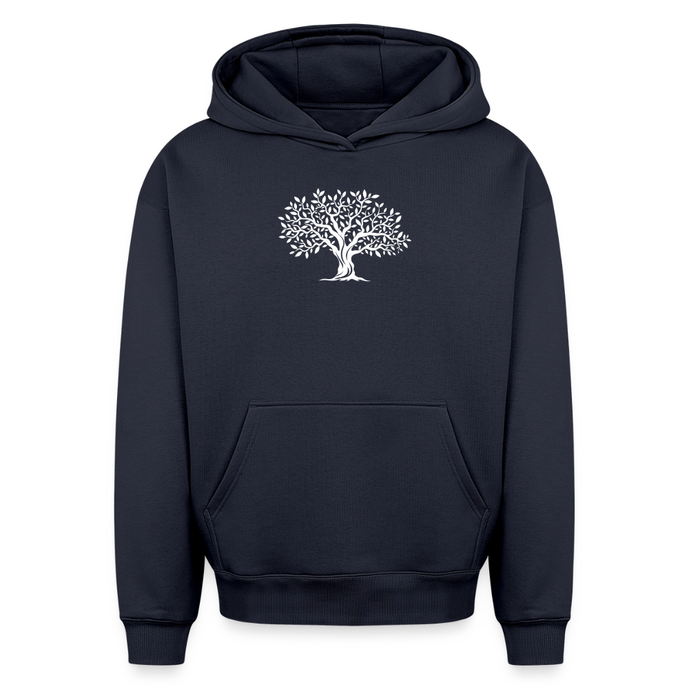 Baum Oversized Heavyweight Hoodie - Navy