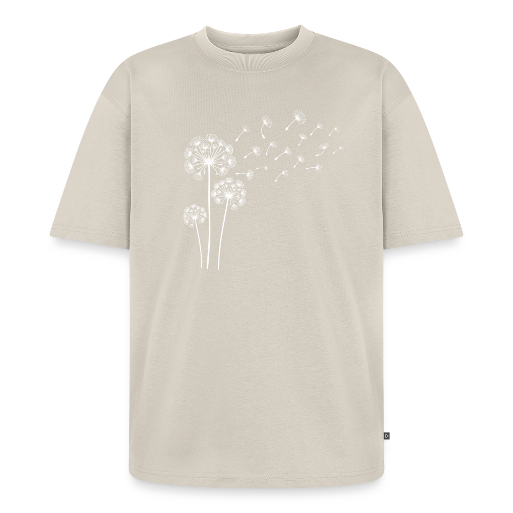 Pusteblume Premium Oversized Bio T-Shirt - Beige