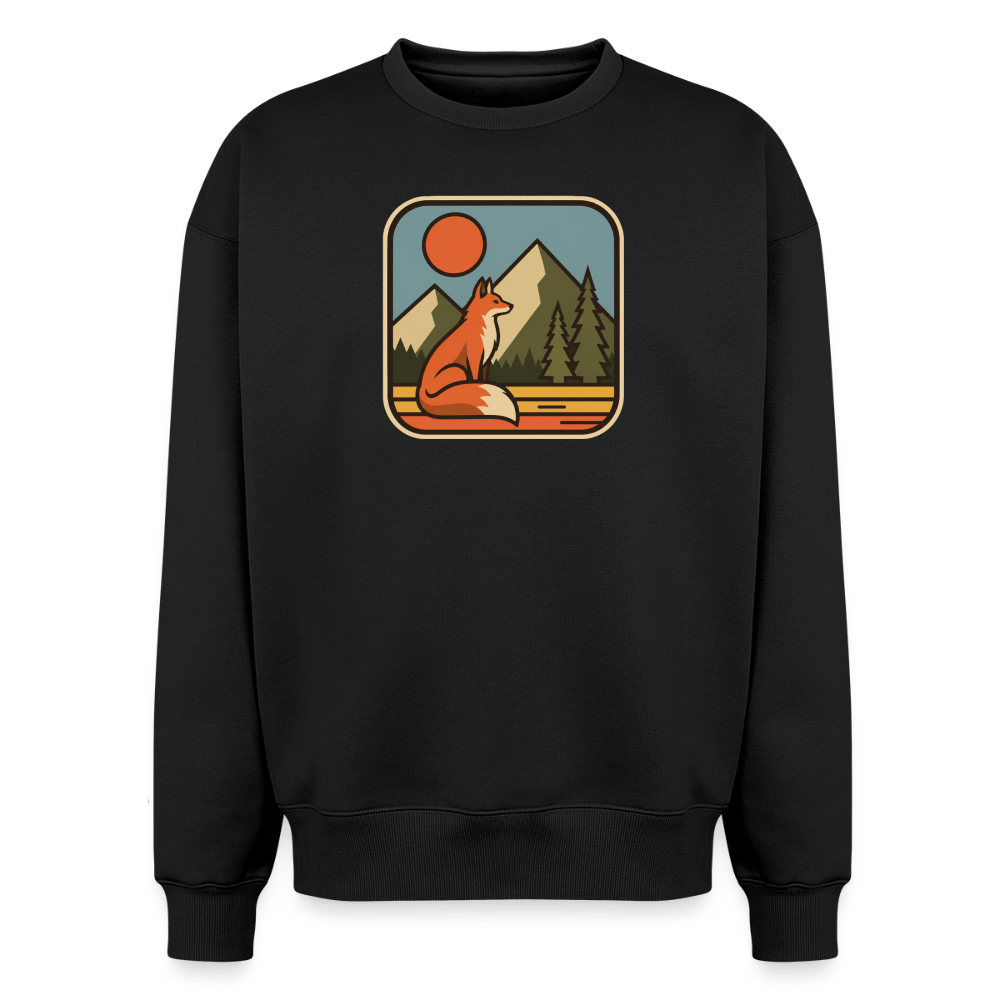 Fuchs Oversized Heavyweight Sweater - Schwarz