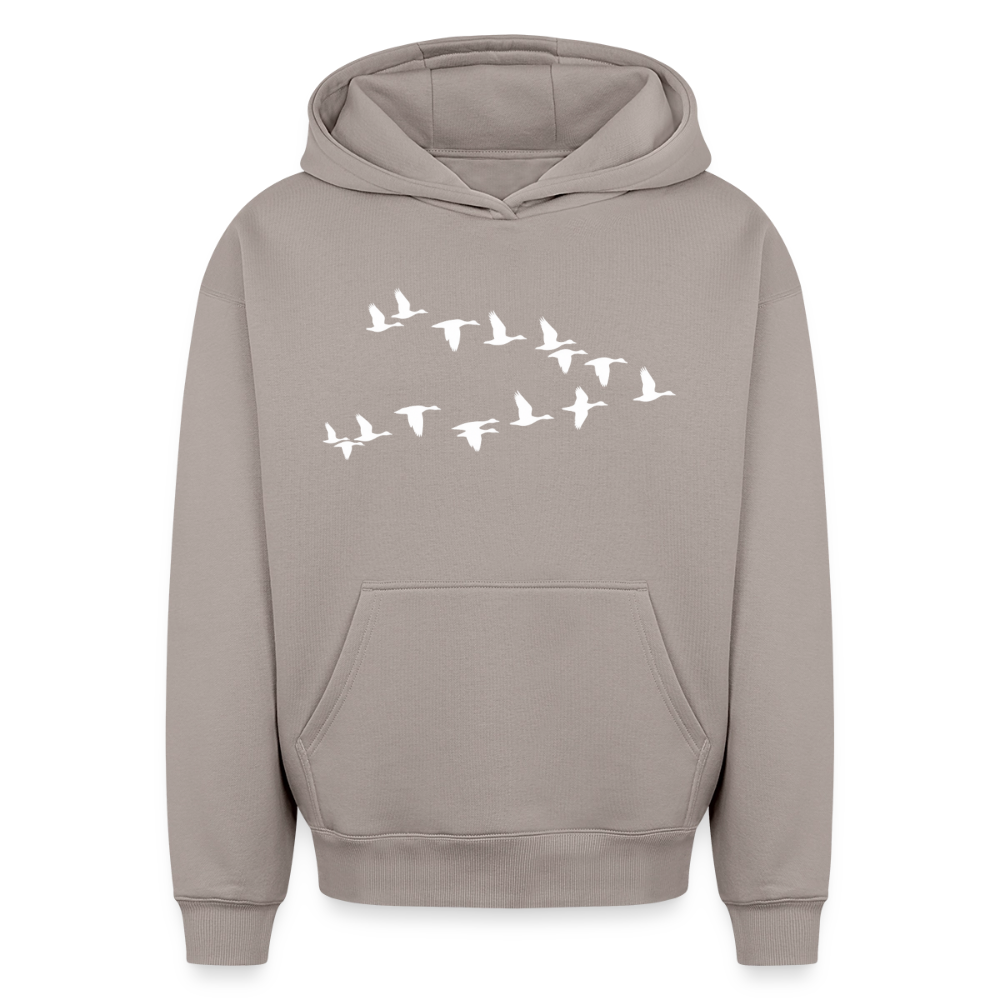 Wildgänse Oversized Heavyweight Hoodie - Taupe