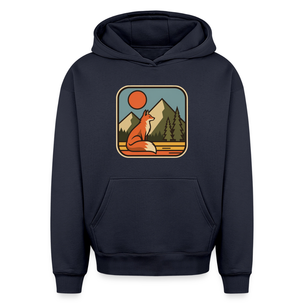 Fuchs Oversized Heavyweight Hoodie - Navy