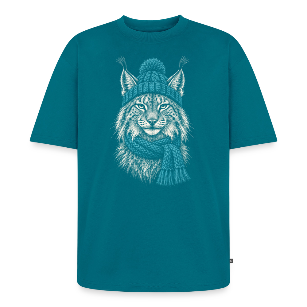 Luchs Premium Oversized Bio T-Shirt - Petrol