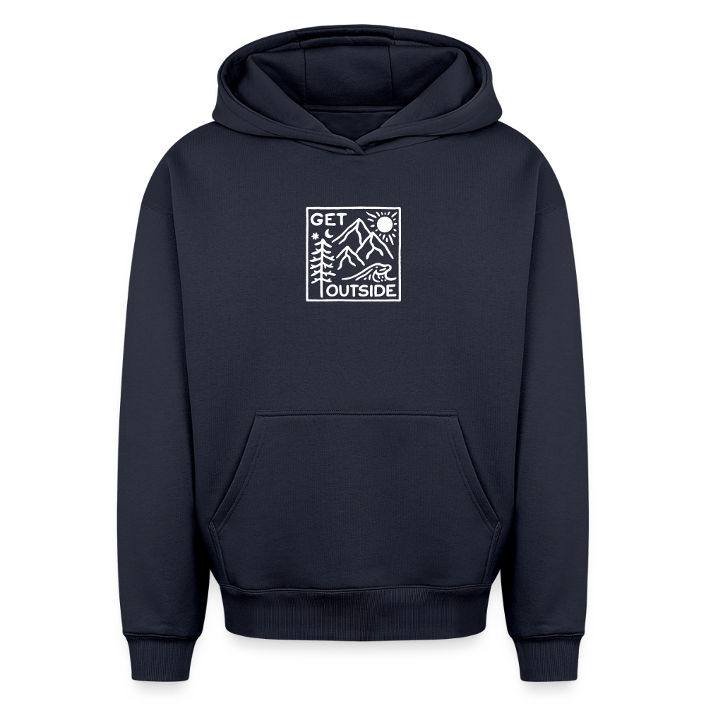 Get Outside Oversized Heavyweight Hoodie - Navy