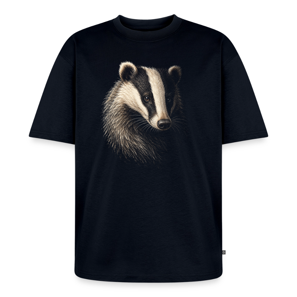 Dachs Premium Oversized Bio T-Shirt - Navy