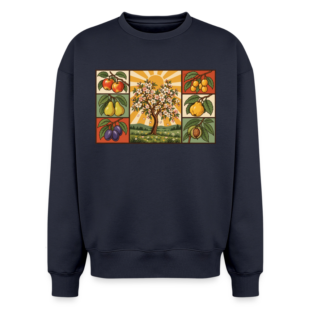 Obstbäume der Natur Oversized Heavyweight Sweater - Navy
