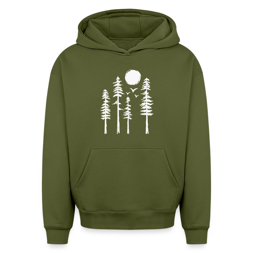 Wald Oversized Heavyweight Hoodie - Khaki