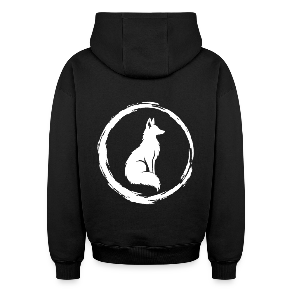 Waldfuchs Oversized Heavyweight Hoodie - Schwarz