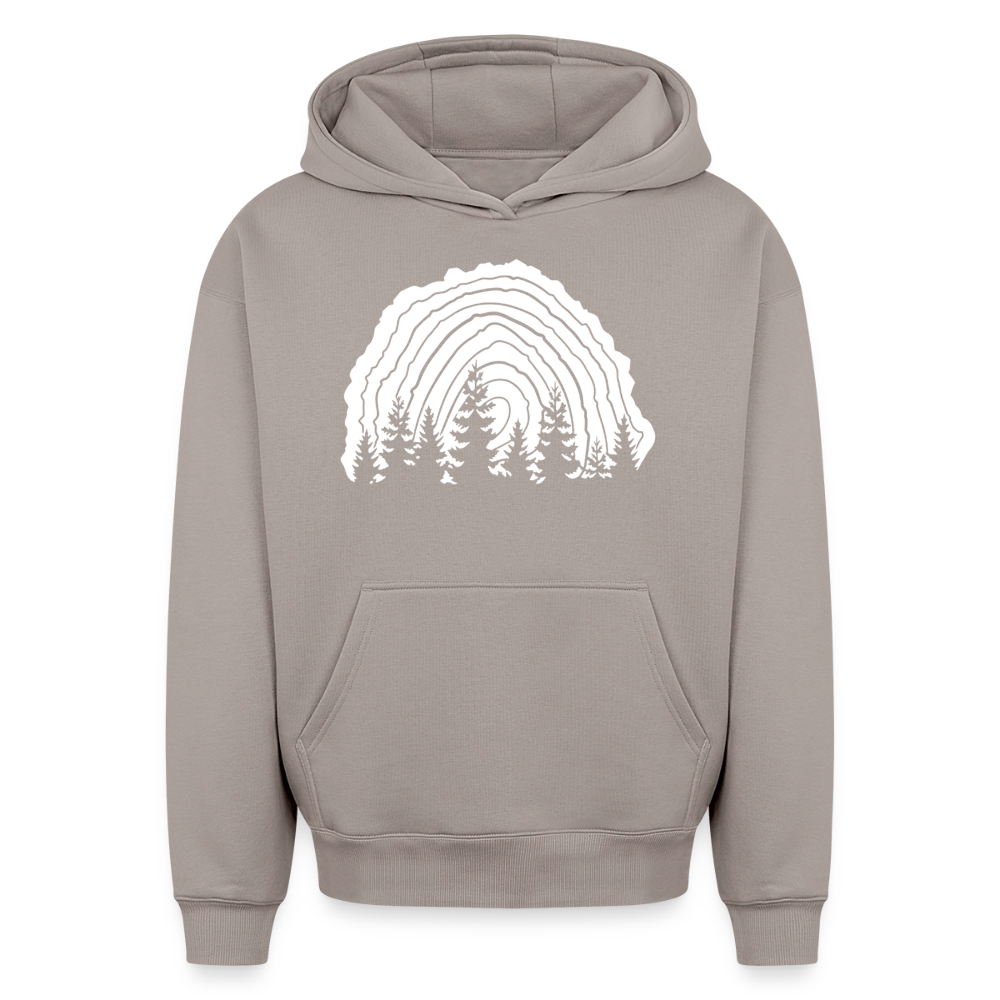 Waldbild Oversized Heavyweight Hoodie - Taupe