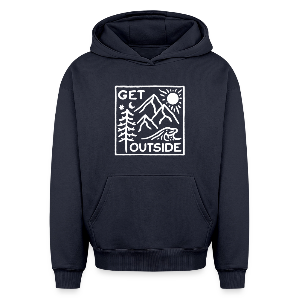 Get Outside Oversized Heavyweight Hoodie - Navy