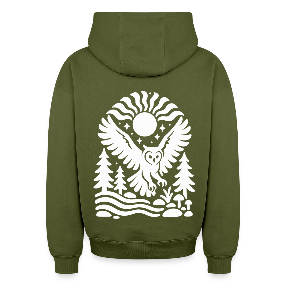 Eule Oversized Heavyweight Hoodie - Khaki