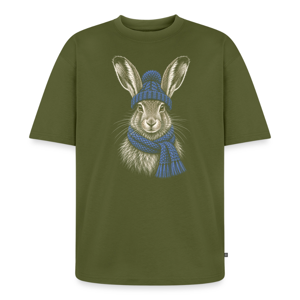 Feldhase Premium Oversized Bio T-Shirt - Khaki