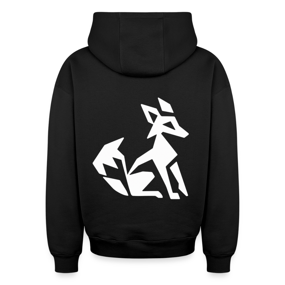 Fuchs Oversized Heavyweight Hoodie - Schwarz