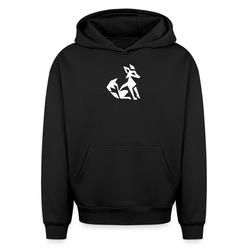 Fuchs Oversized Heavyweight Hoodie - Schwarz