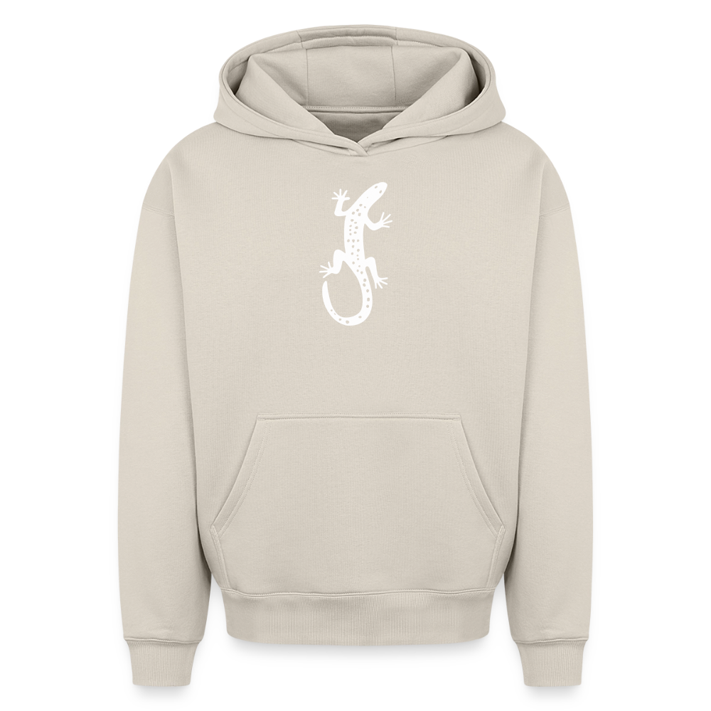 Salamander Oversized Heavyweight Hoodie - Beige