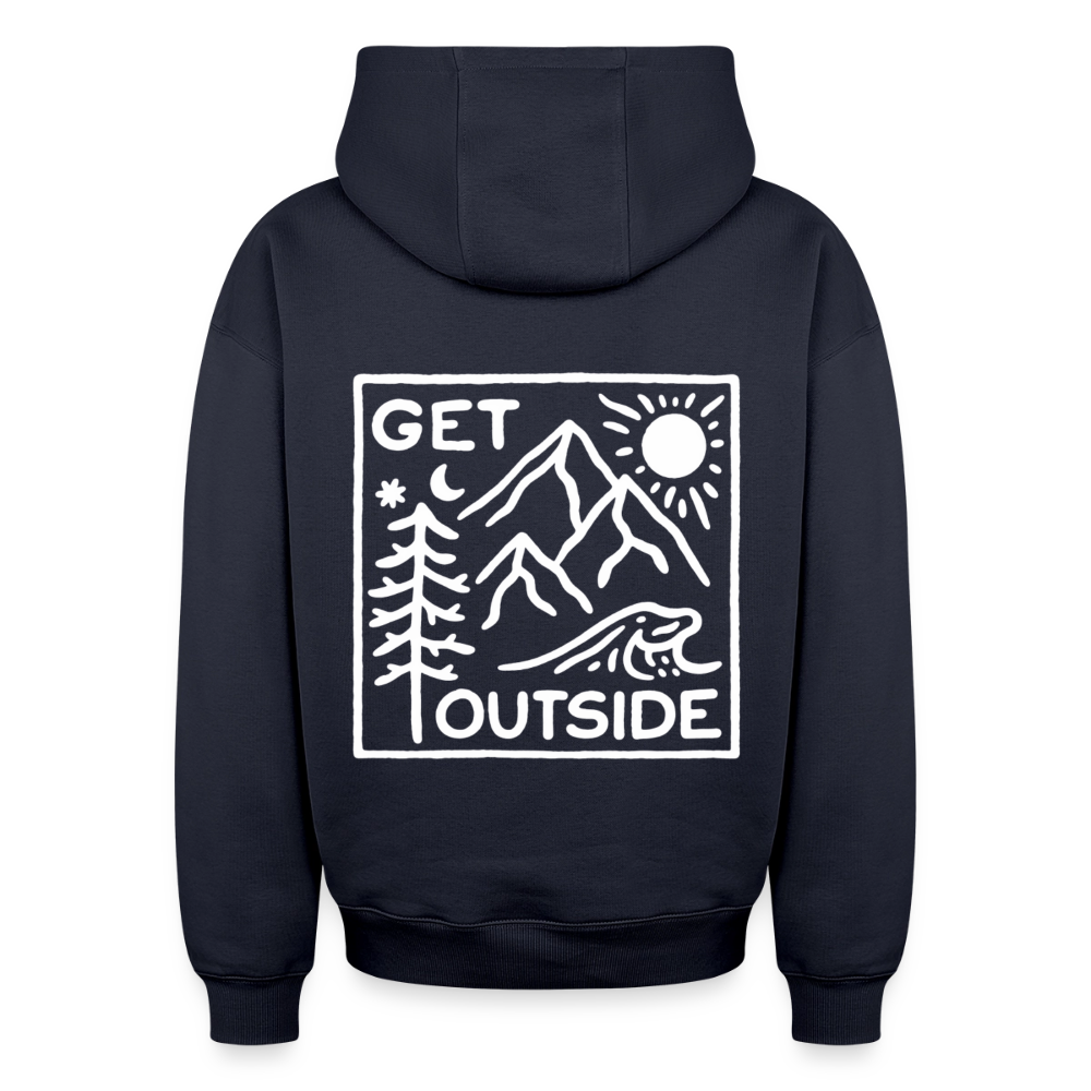 Get Outside Oversized Heavyweight Hoodie - Navy