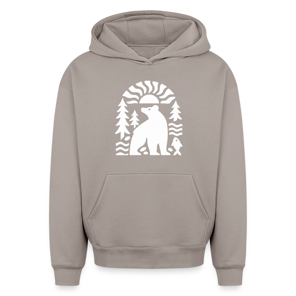 Bär Oversized Heavyweight Hoodie - Taupe
