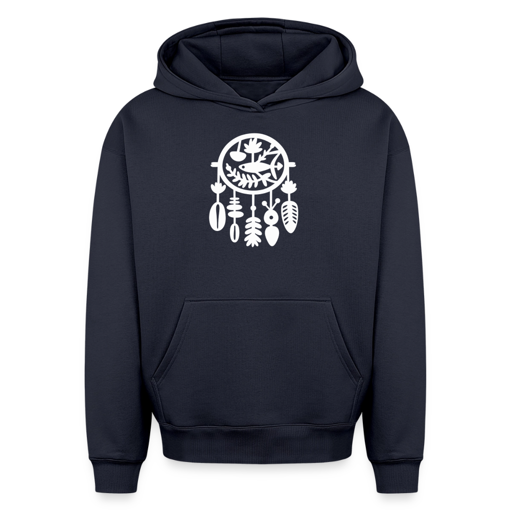 Traumfänger Oversized Heavyweight Hoodie - Navy