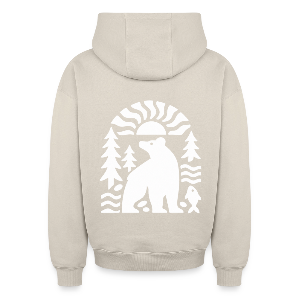 Der Bär Oversized Heavyweight Hoodie - Beige