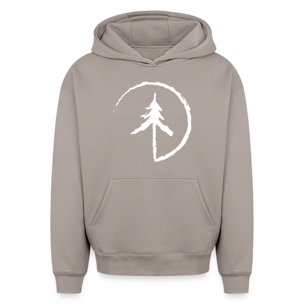 Tanne Oversized Heavyweight Hoodie - Taupe