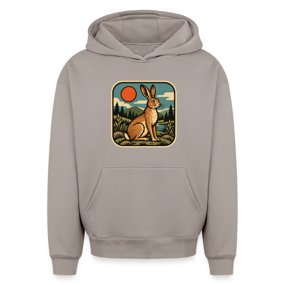 Hase Oversized Heavyweight Hoodie - Taupe