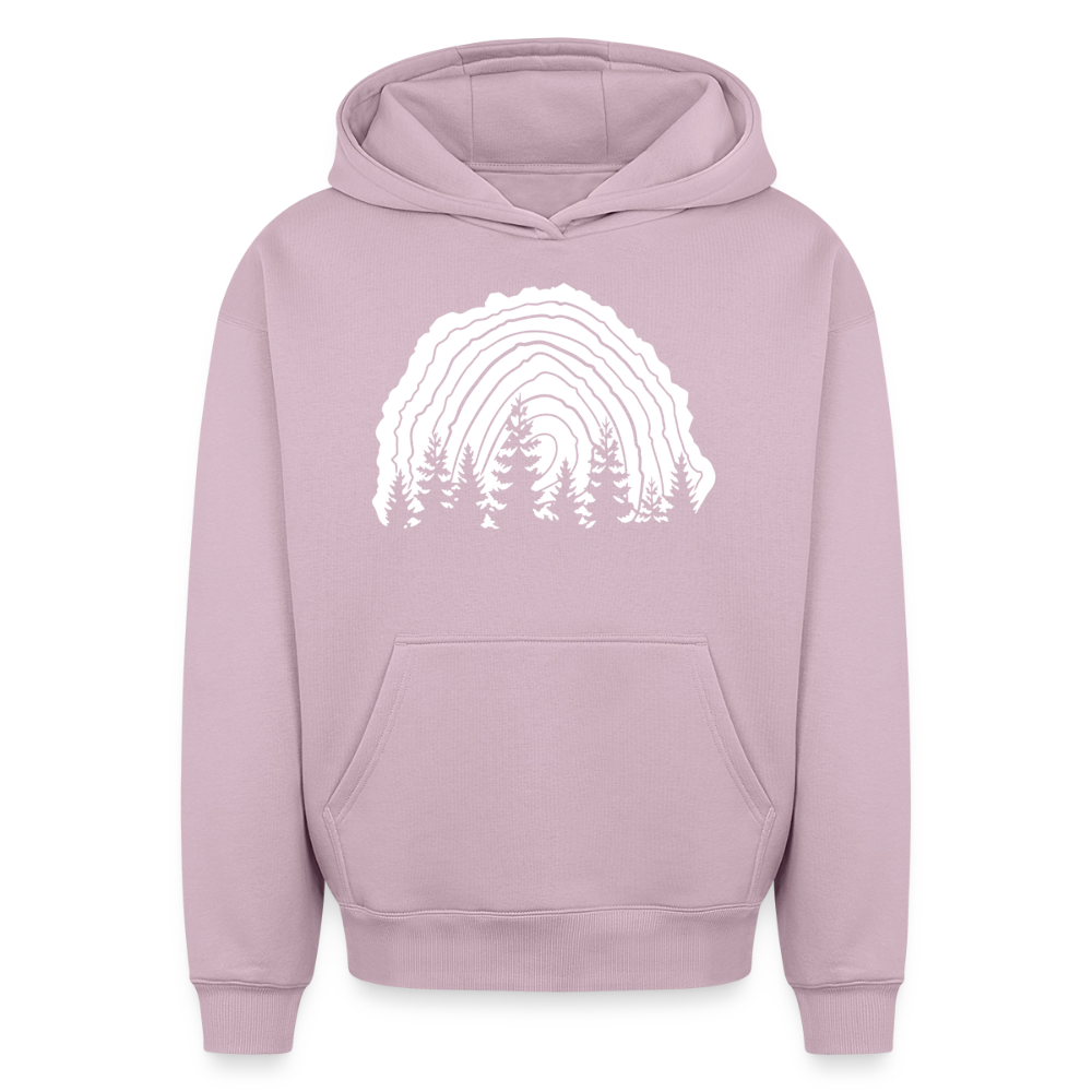 Waldbild Oversized Heavyweight Hoodie - Altrosa