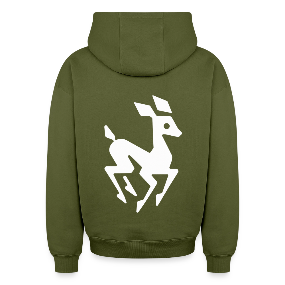 Reh Oversized Heavyweight Hoodie - Khaki
