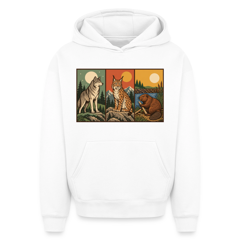 Die Rückkehrer Oversized Heavyweight Hoodie - Weiß