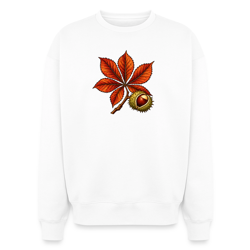 Rosskastanie Oversized Heavyweight Sweater - Weiß