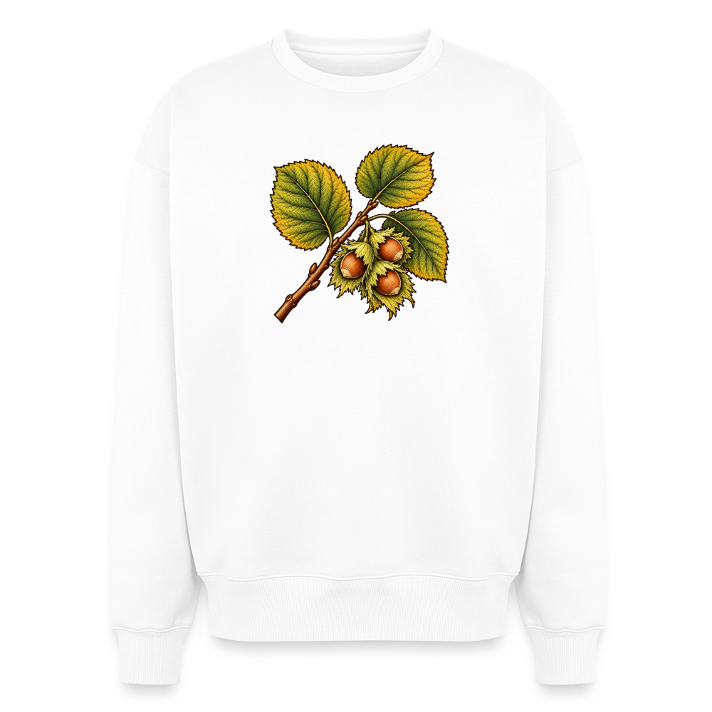 Haselzweig Oversized Heavyweight Sweater - Weiß