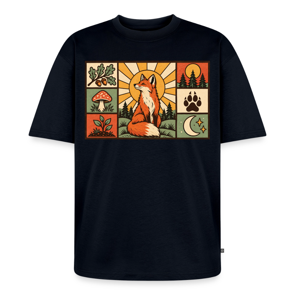 Waldfuchs Premium Oversized Bio T-Shirt - Navy