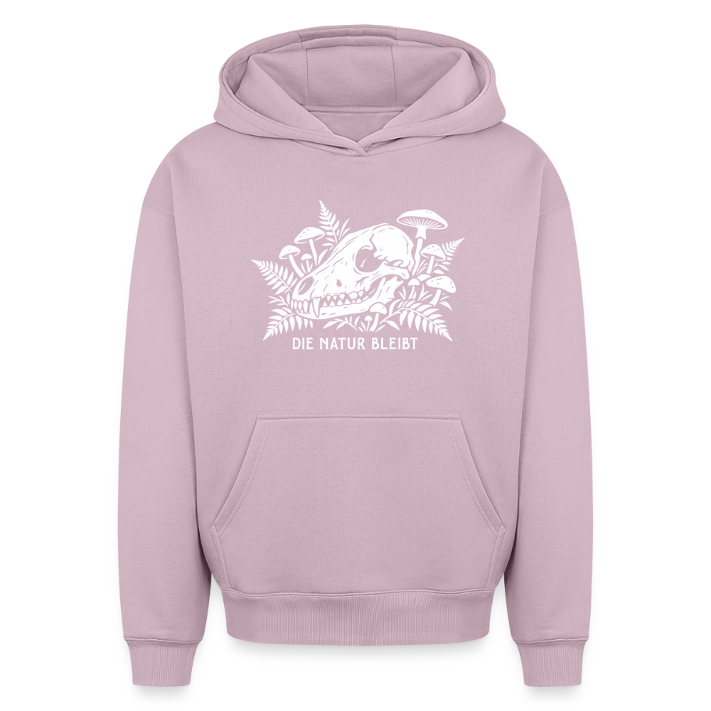 Die Natur bleibt Oversized Heavyweight Hoodie - Altrosa