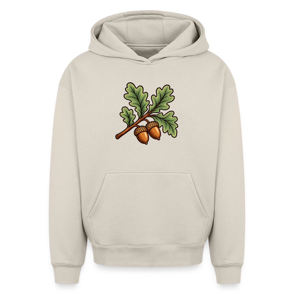Eichelzweig Oversized Heavyweight Hoodie - Beige