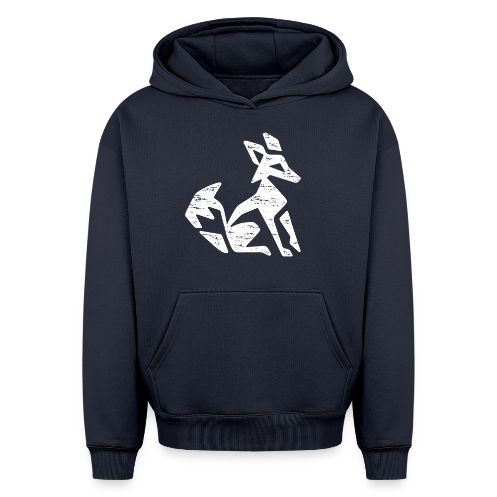 Fuchs Oversized Heavyweight Hoodie - Navy