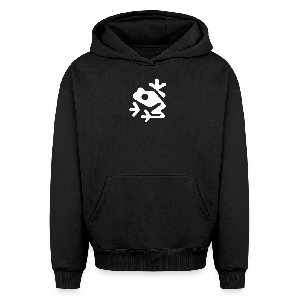 Frosch Oversized Heavyweight Hoodie - Schwarz
