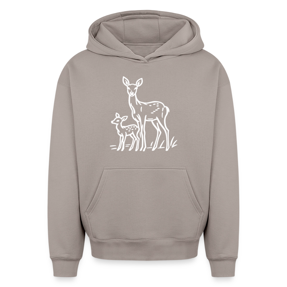 Rehe Oversized Heavyweight Hoodie - Taupe