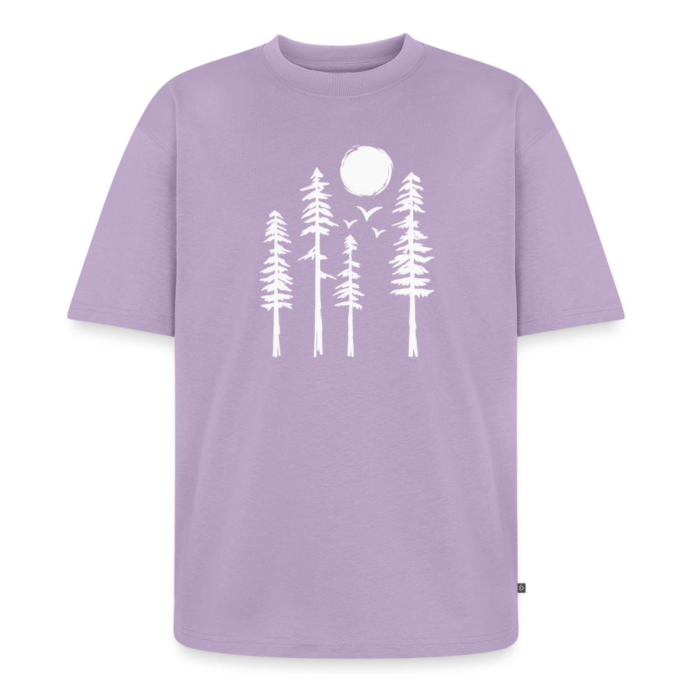 Tannen Wald Premium Oversized Bio T-Shirt - Lavendel