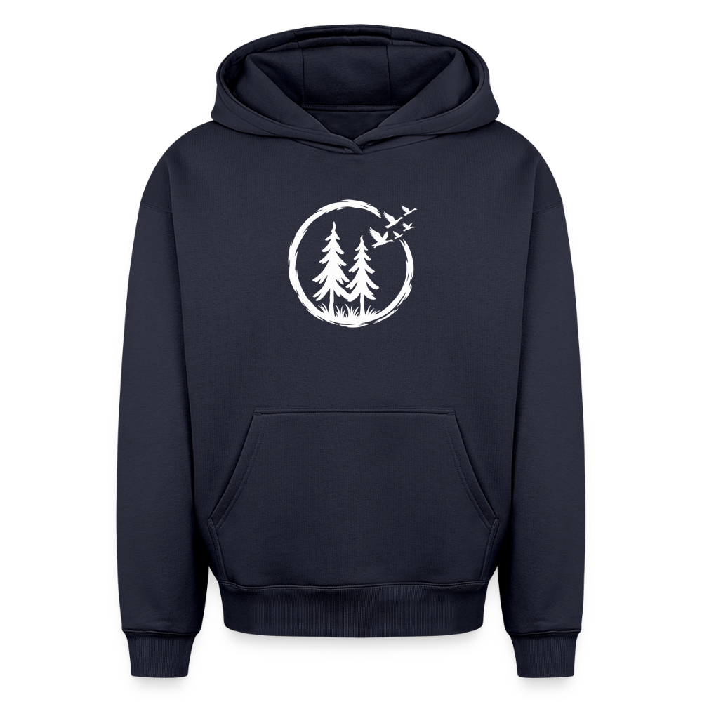 Wildgänse Oversized Heavyweight Hoodie - Navy
