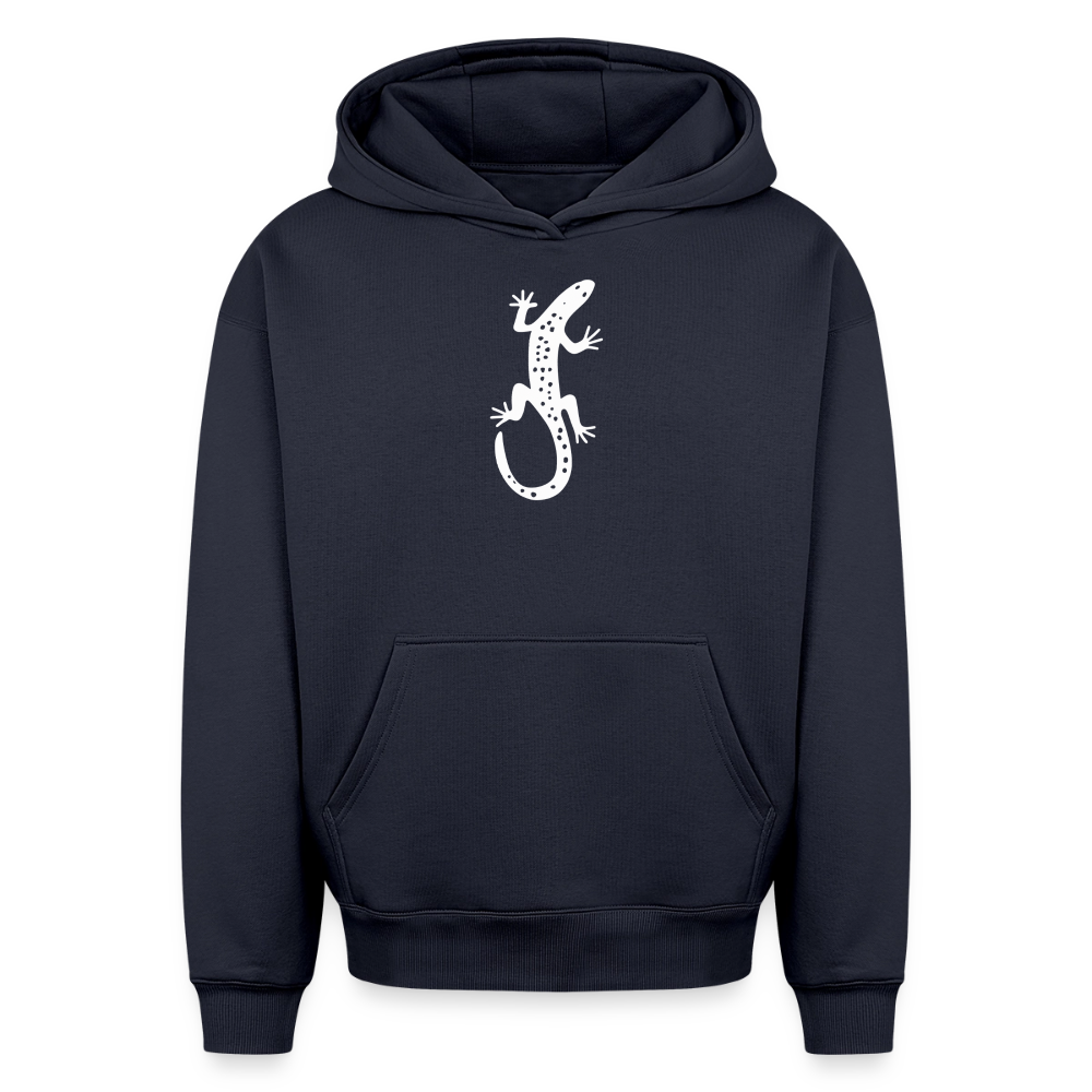 Salamander Oversized Heavyweight Hoodie - Navy