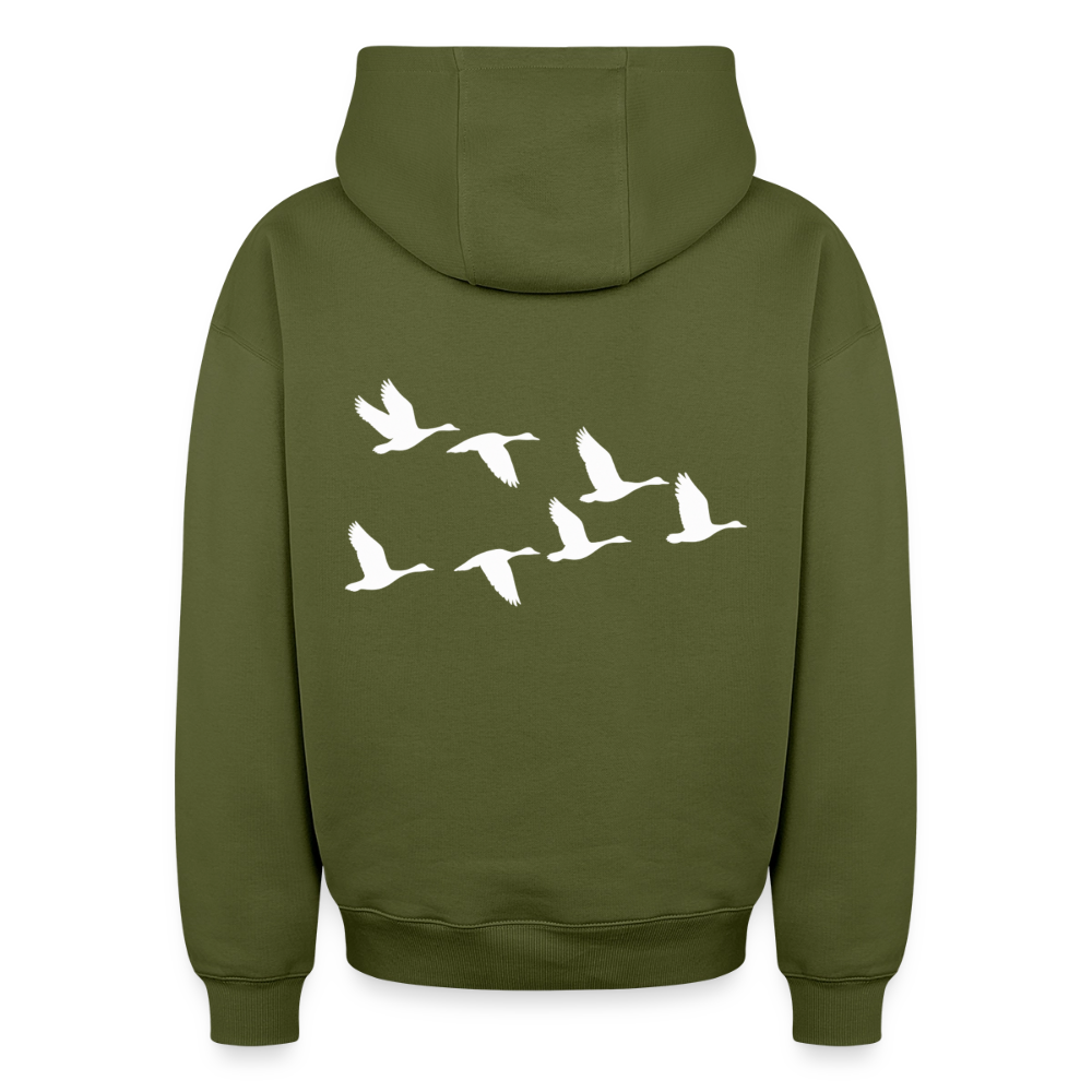 Wildgänse Oversized Heavyweight Hoodie - Khaki