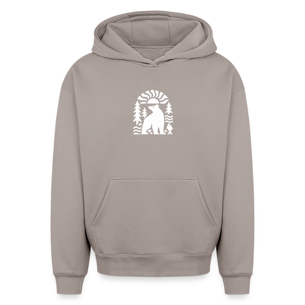 Der Bär Oversized Heavyweight Hoodie - Taupe