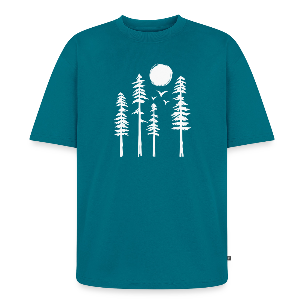 Tannen Wald Premium Oversized Bio T-Shirt - Petrol