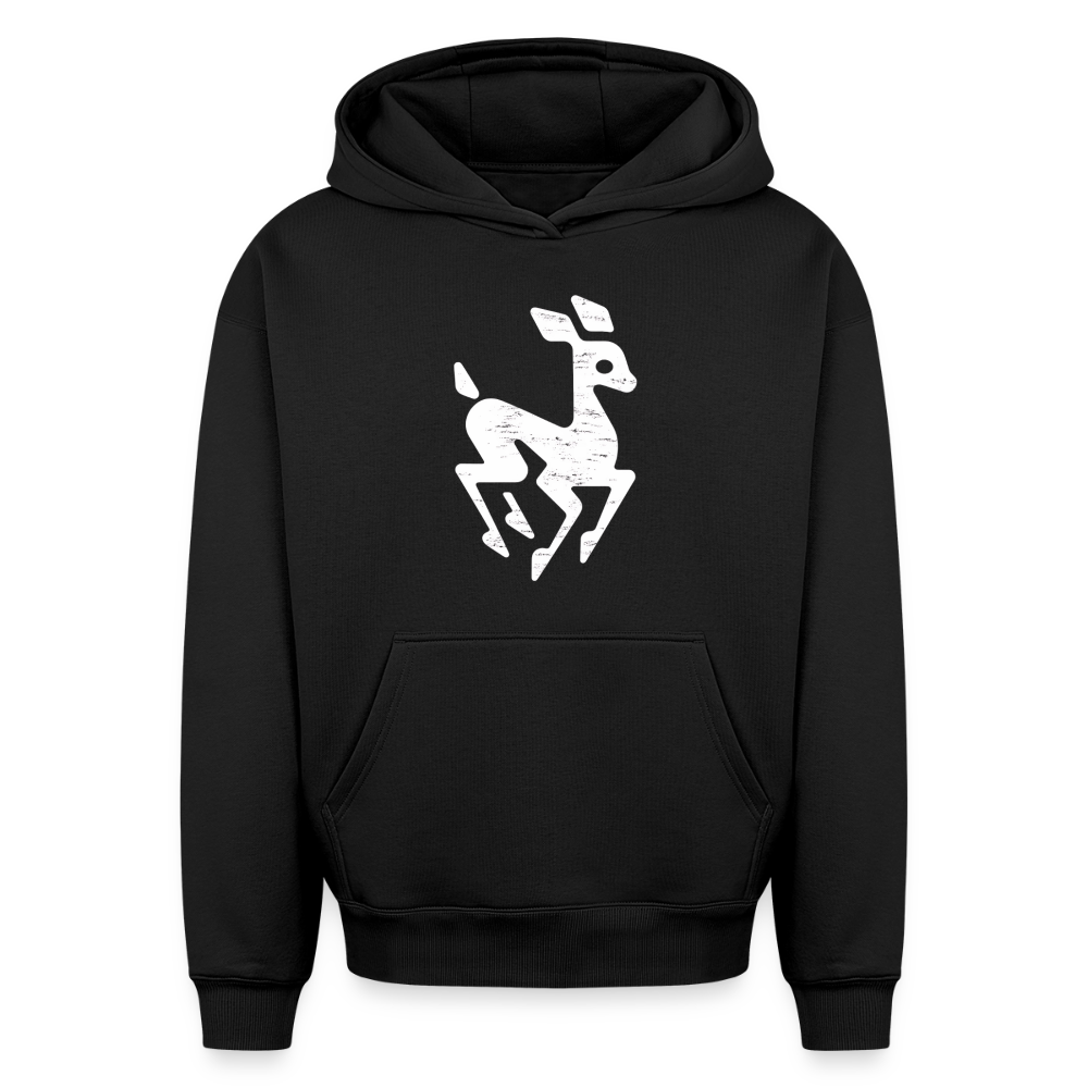 Reh Oversized Heavyweight Hoodie - Schwarz
