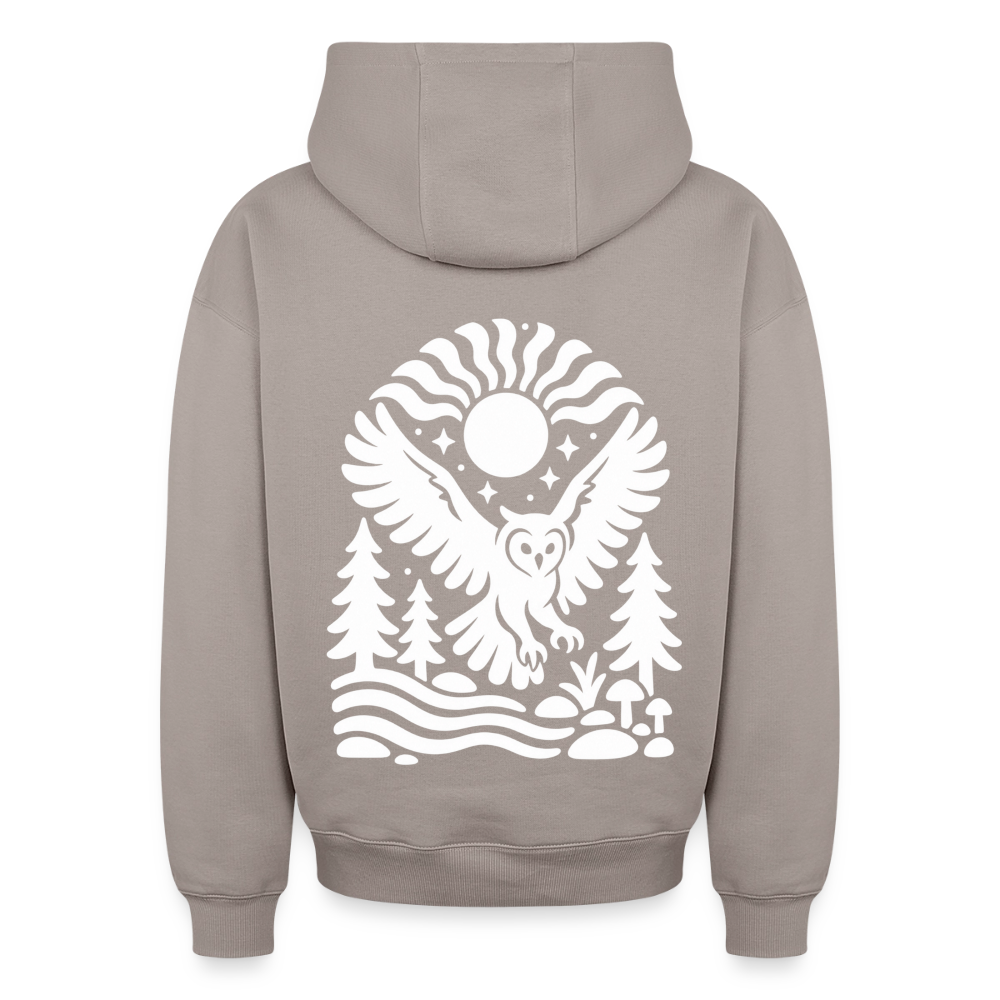 Eule Oversized Heavyweight Hoodie - Taupe