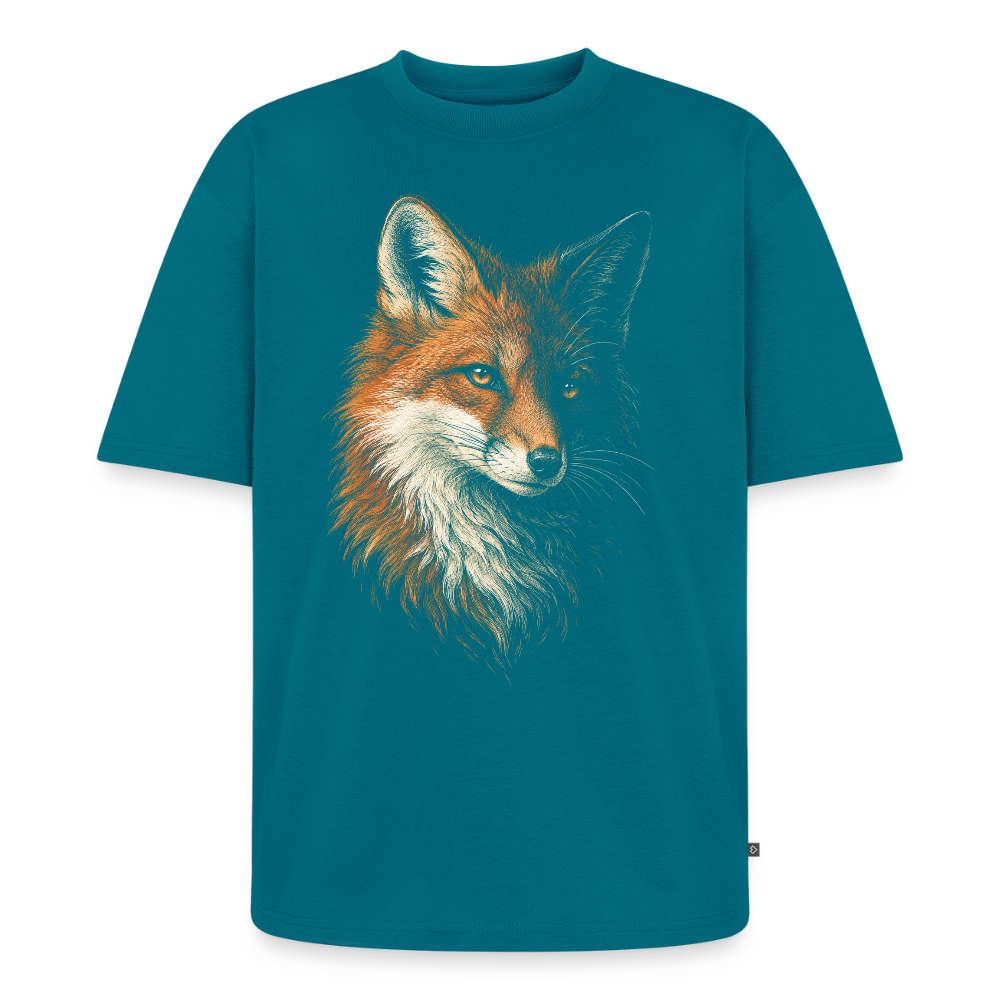 Fuchs Premium Oversized Bio T-Shirt - Petrol