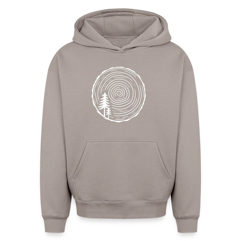 Holzscheibe Oversized Heavyweight Hoodie - Taupe