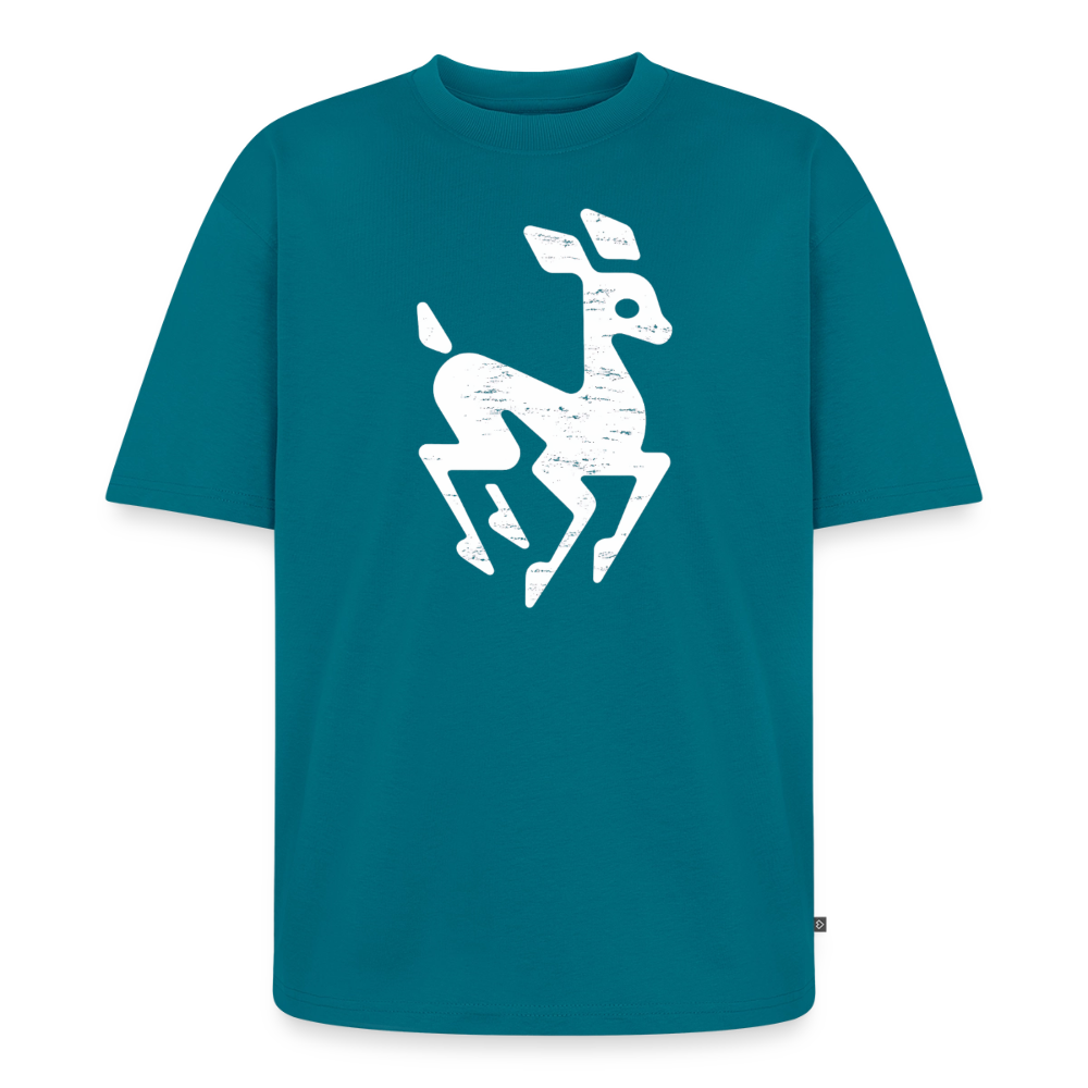 Reh Premium Oversized Bio T-Shirt - Petrol