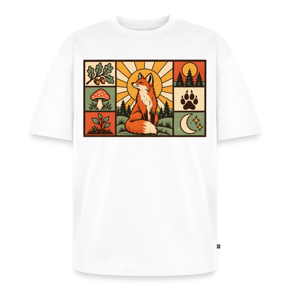 Waldfuchs Premium Oversized Bio T-Shirt - Weiß
