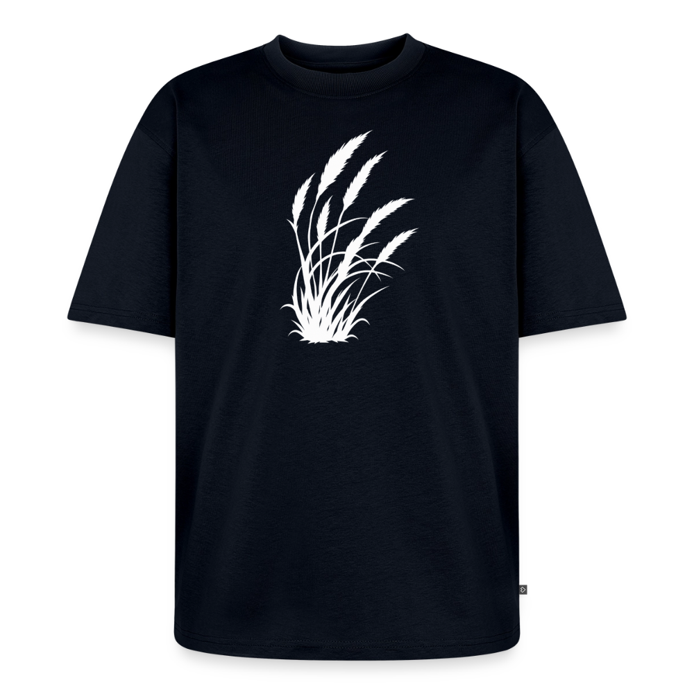 Wild Schilf Premium Oversized Bio T-Shirt - Navy